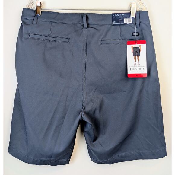 Jachs NY Performance Tech Shorts Size 34 Blue Gray Stretch Golf Athleisure NEW - Picture 8 of 11